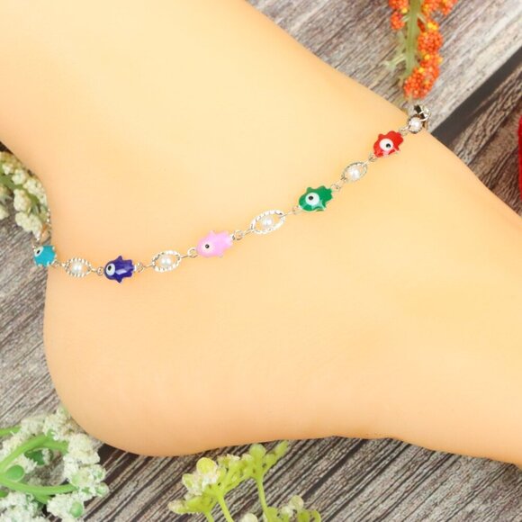 "Elegant Handmade Anklet – Delicate Jewelry for Women, MAR091502 - Picture 5 of 10
